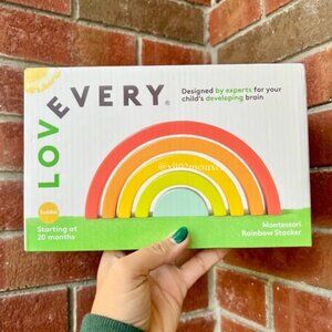 LOVEVERY MONTESSORI RAINBOW BABY TOY 1CT